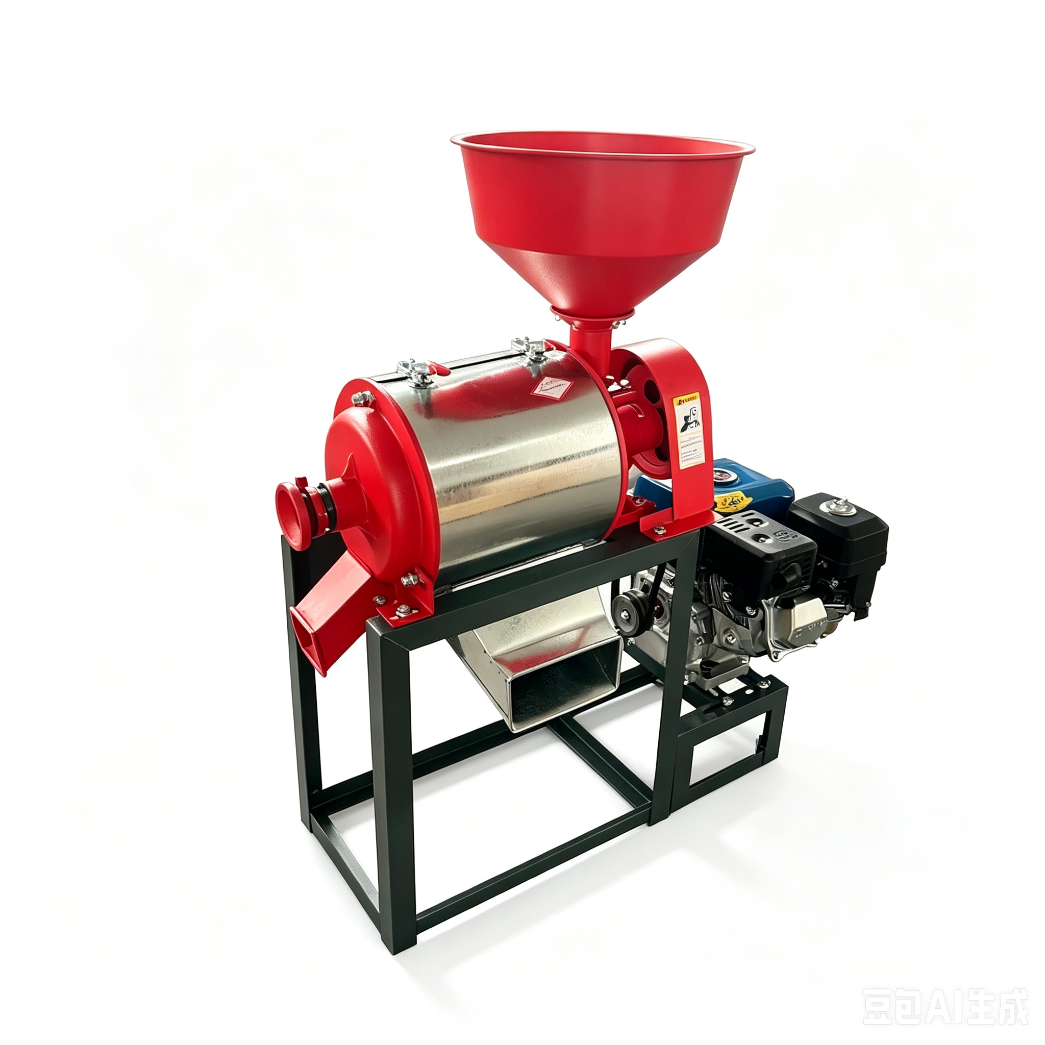Diesel-powered flour mill